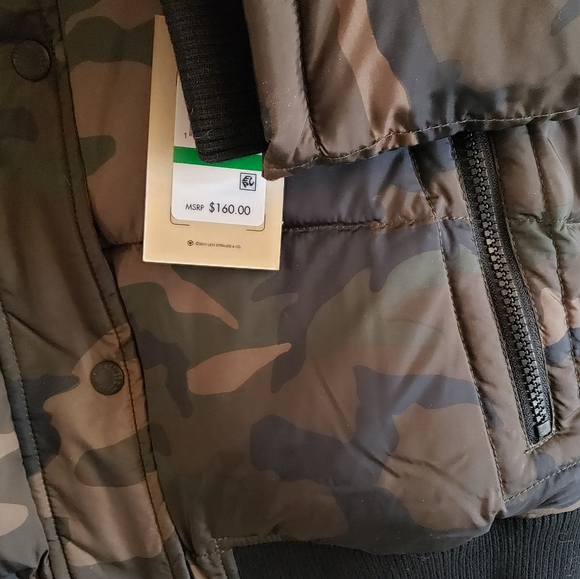 Levi's Resistant Heavyweight Bomber Camo Jacket L - Picture 10 of 16